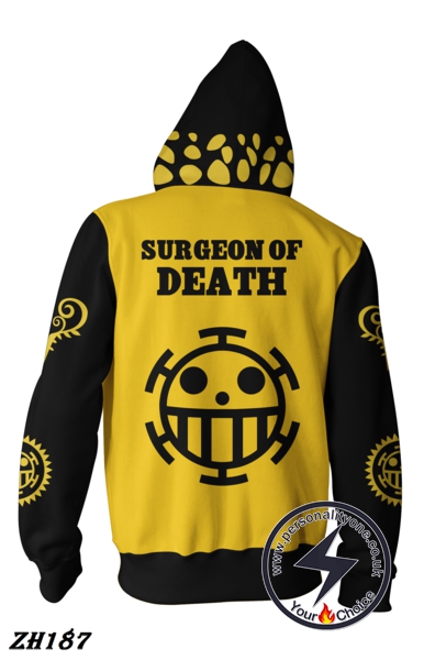 One Piece Zip - Trafalgar Law Zip 3D - One Piece Hoodies